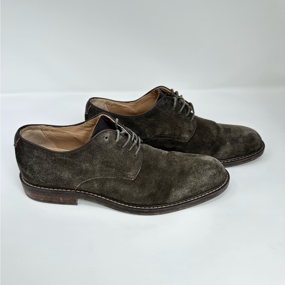 Men's‎ Suede Lace-Up Shoes - Olive